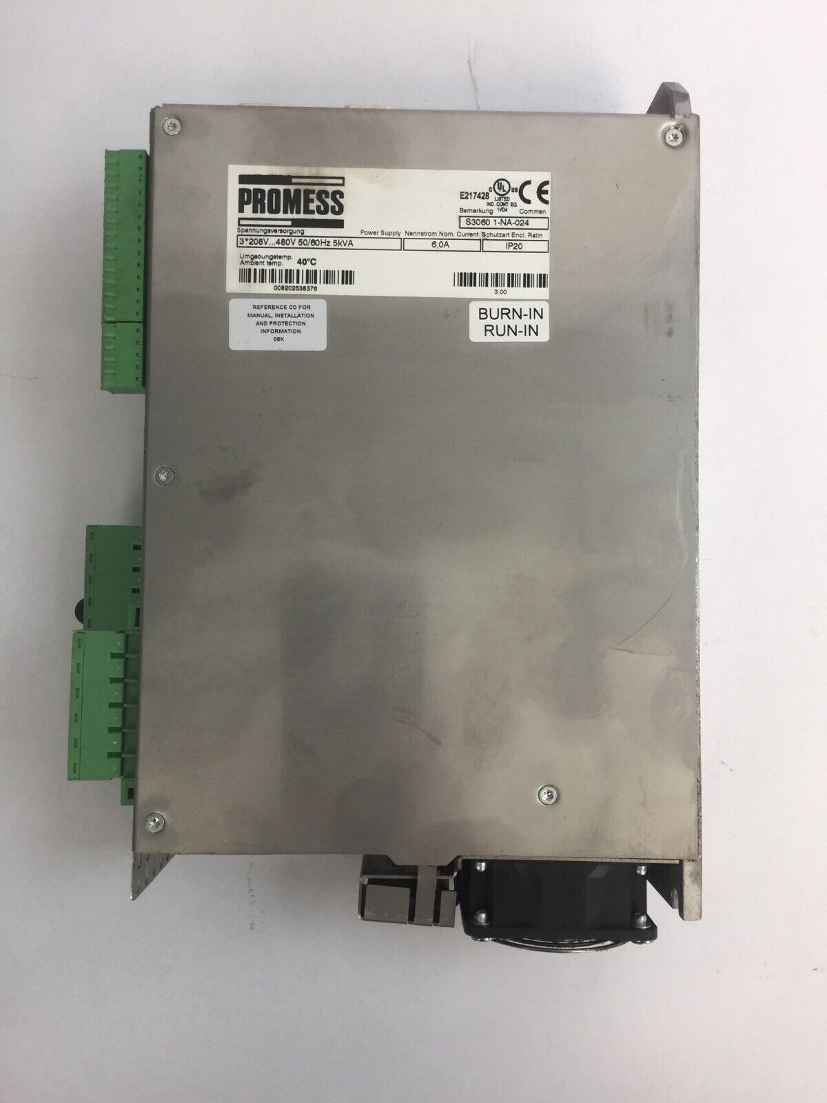 PROMESS E217428 AC DRIVE 208-480V 5kVA 6A