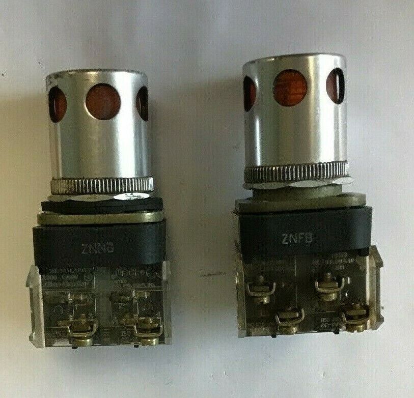 ALLEN BRADLEY 800T-PA16 AMBER PUSH BUTTON SER.T 120V 50/60HZ **(LOTOF2)**