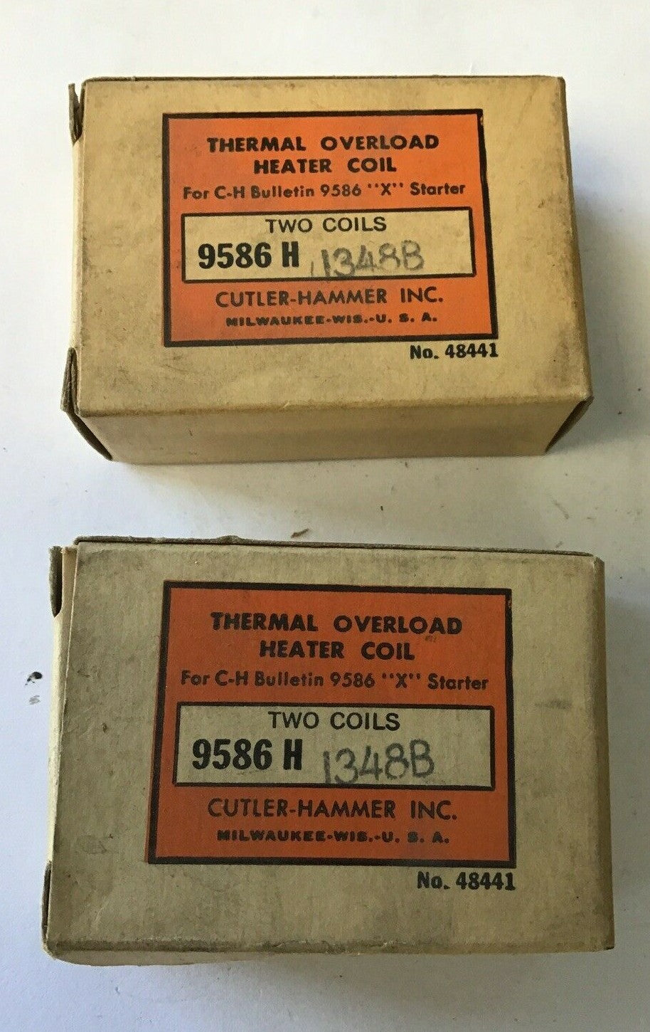 CUTLER HAMMER 9586H1348B THERMAL OVERLOAD HEATER COIL***LOTOF4***