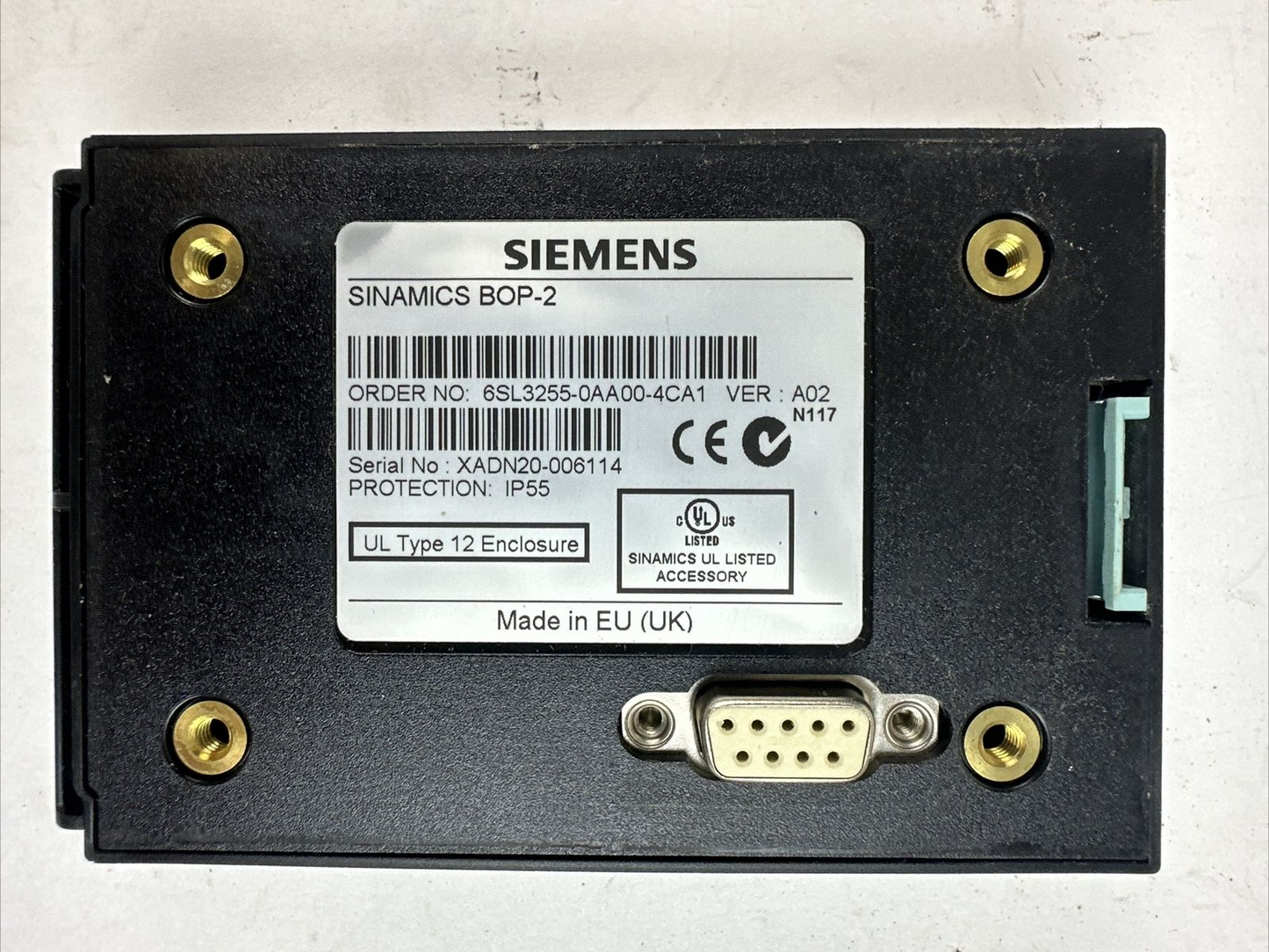 SIEMENS 6SL3224-0BE27-5UA0 SINAMATIC POWER MODULE 240 BOP-2 CU240E-2 DP-F CONTRO