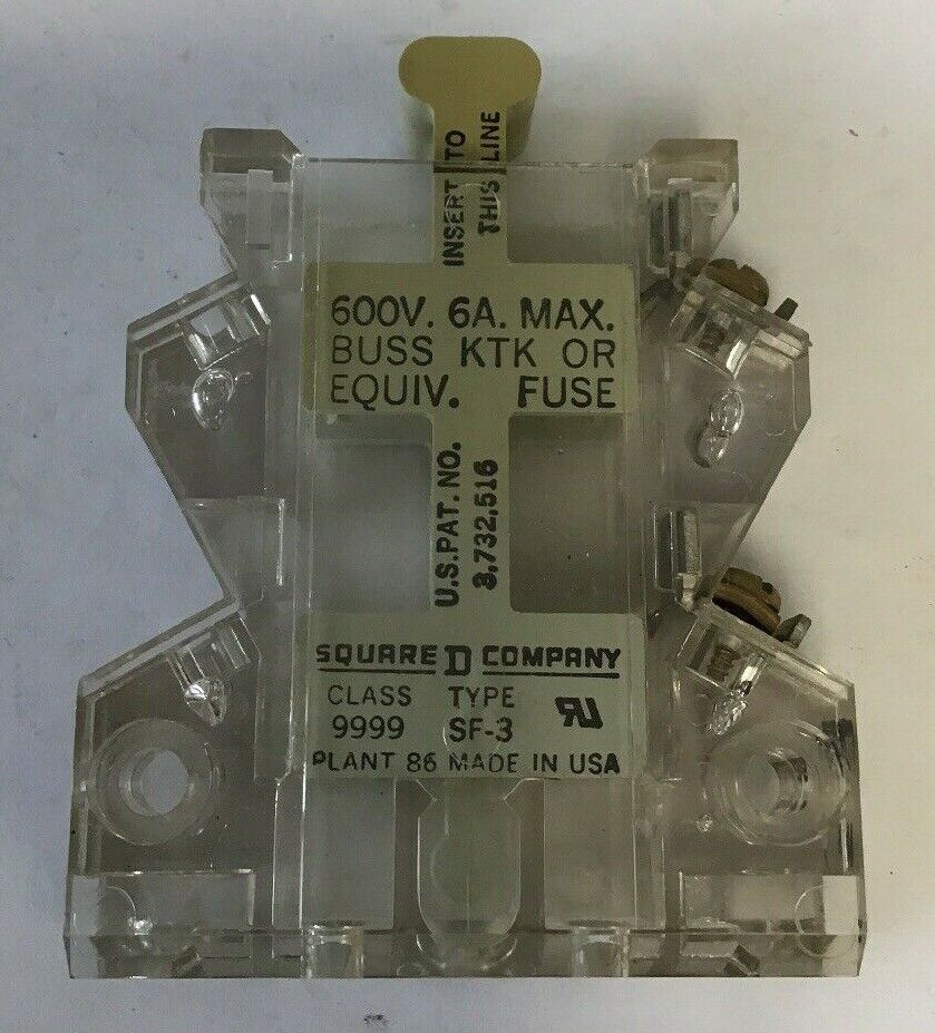 SQUARE D 9999 SF-3 FUSE HOLDER 600V 6AMP