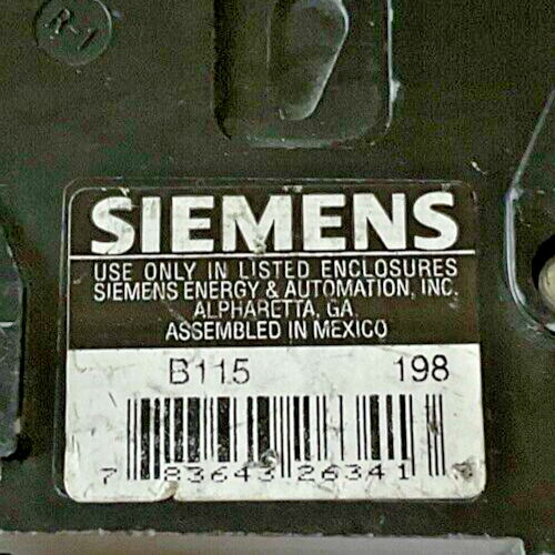 SIEMENS B120(2X) AND B115(1X) CIRCUIT BREAKER TYPE BL 120/240VAC***LOTOF2***