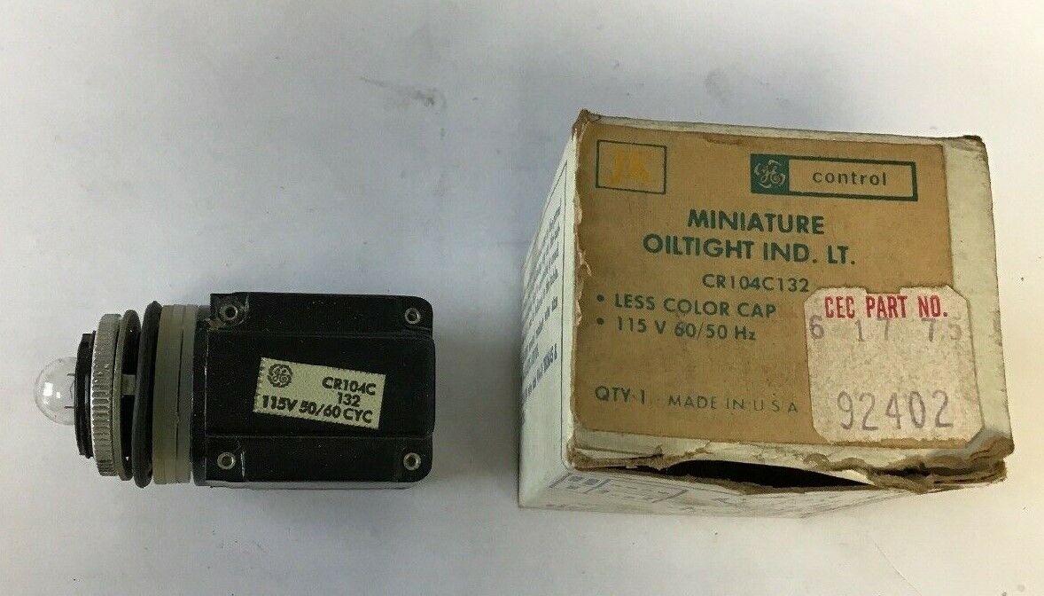 GE CR104C132 OILTIGHT INDICATOR LIGHT 115V 60/50Hz