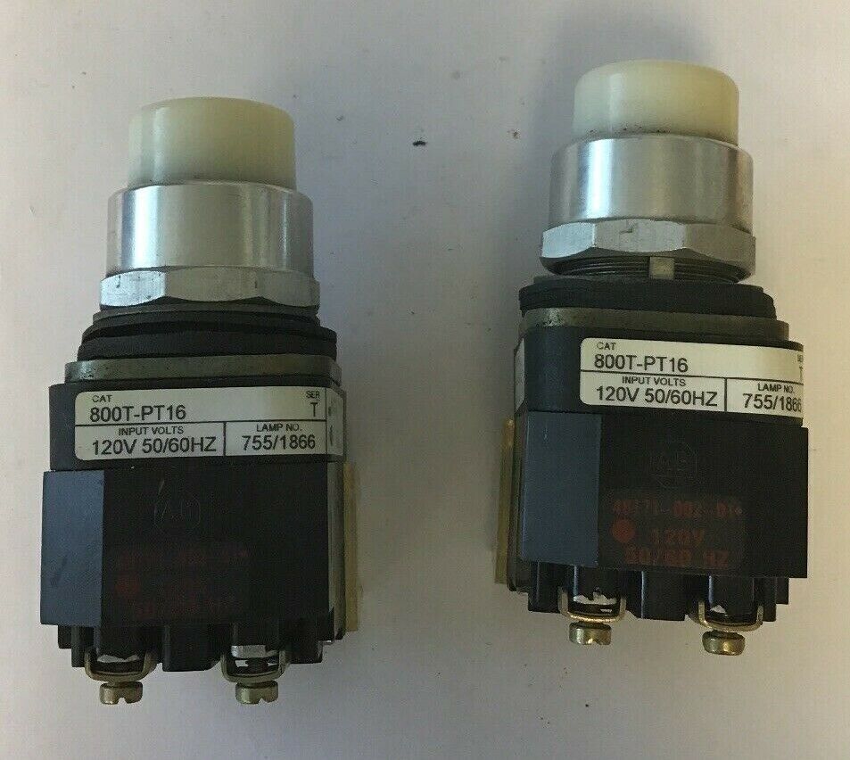 ALLEN BRADLEY 800T-PA16 WHITE PUSH BUTTON SER.T 120V 50/60HZ **(LOTOF2)**