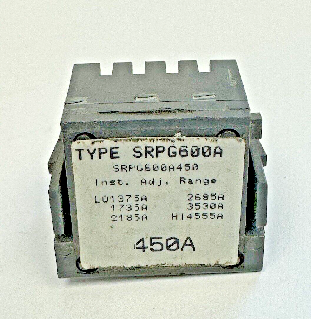 GE - SRPG600A450 - RATING PLUG W/ ADJUSTABLE INSTANTANEOUS TRIP - 450A