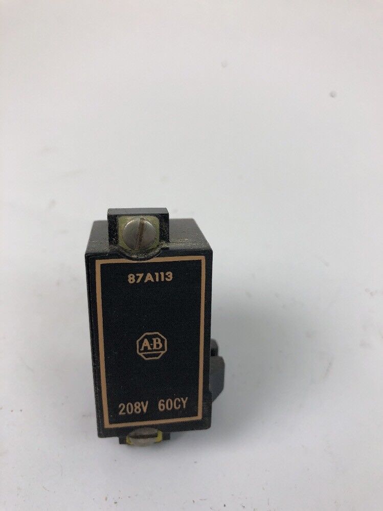 ALLEN BRADLEY 87A113 COIL 208 V 60 CY