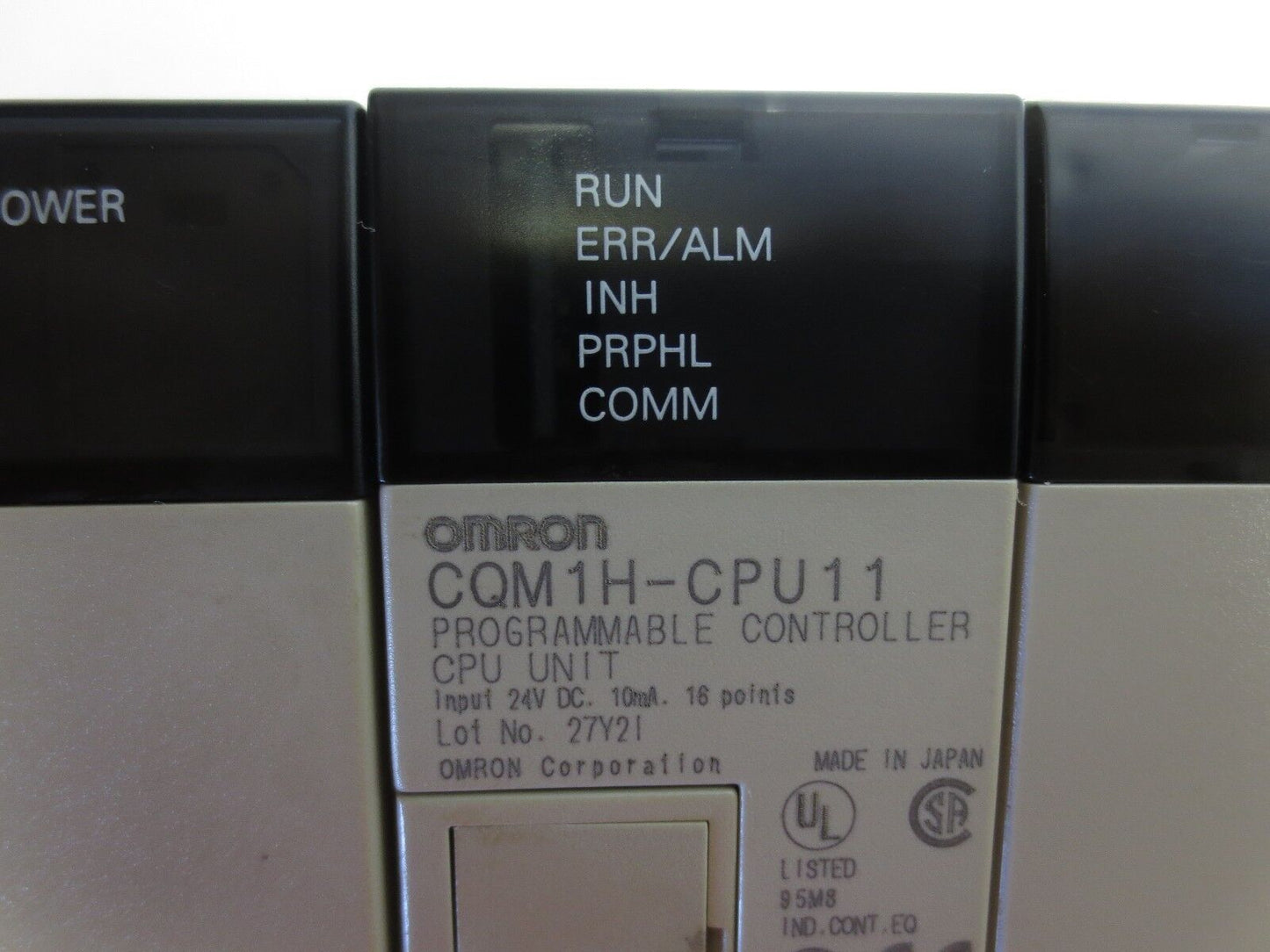 OMRON CQM1H-CPU11 CPU, PA203 POWER SUPPLY, ID212, OD212, OC222 ASSEMBLY