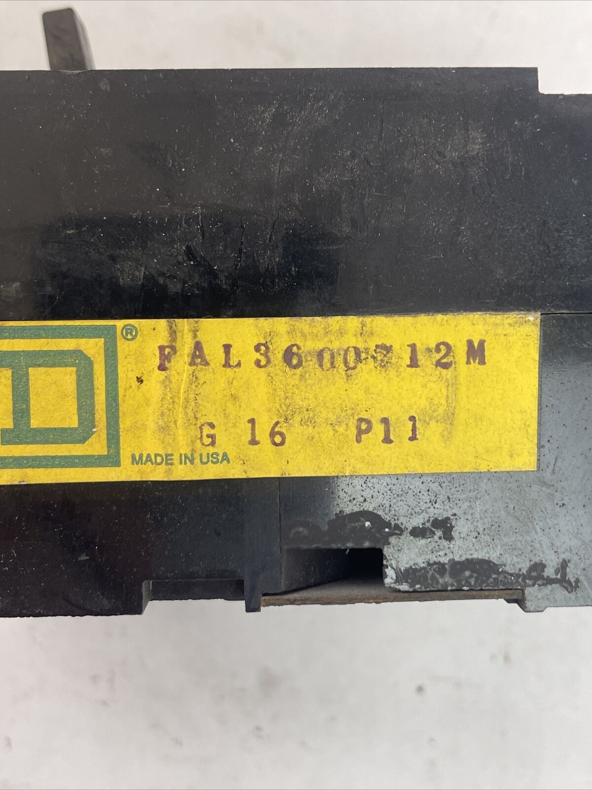 SQUARE D FAL3600712M ADJ. INST. TRIP CIRCUIT BREAKER 7AMP 600VAC 3POLE 18-70AMP