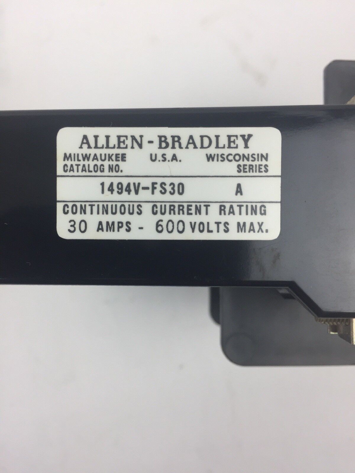 ALLEN BRADLEY 1494V-DHL233 FUSIBLE DISCONNECT SWITCH KIT 30A 250V TYPE 1,3,3R,12