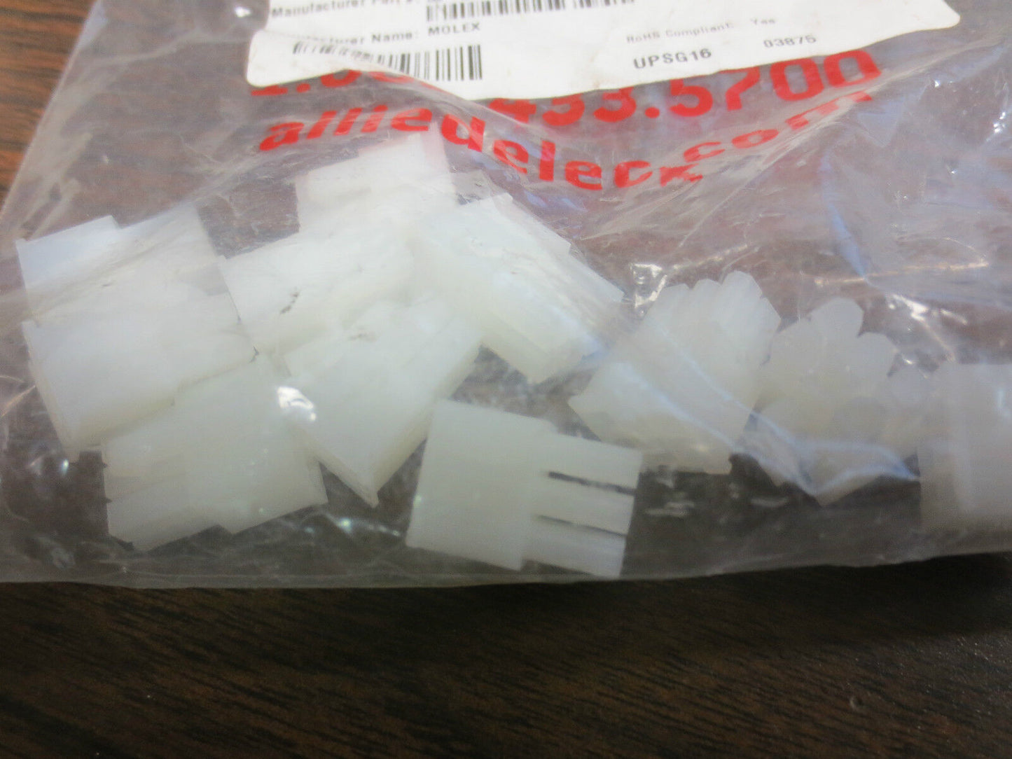 MOLEX 39-01-2060 Mini-Fit Jr.È Recept. Hsing, Dual Row, 6 Circuits, UL 94V 11 pc