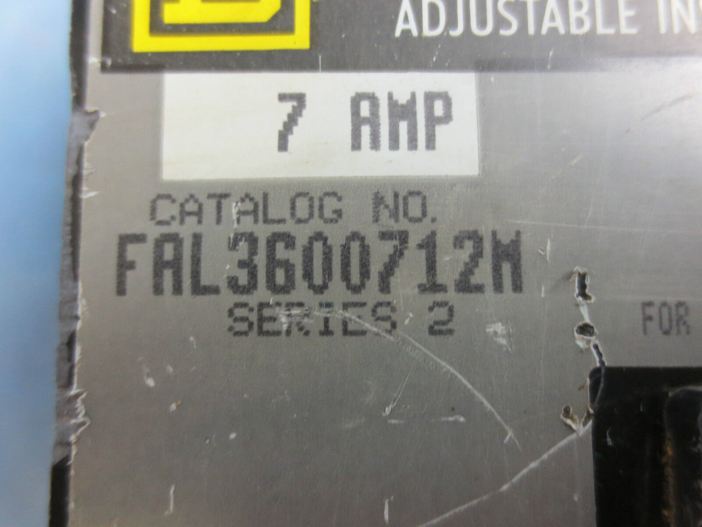 SQUARE D FAL3600712M Ser. 2 MAG-GARD CIRCUIT BREAKER - 7A 3-POLE 600VAC