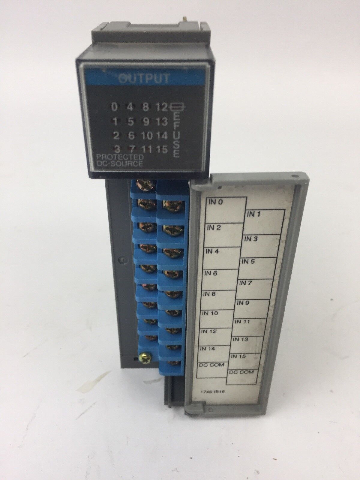 ALLEN BRADLEY 1746-0B16E OUTPUT MODULE SER B SLC500 10-30 VDC