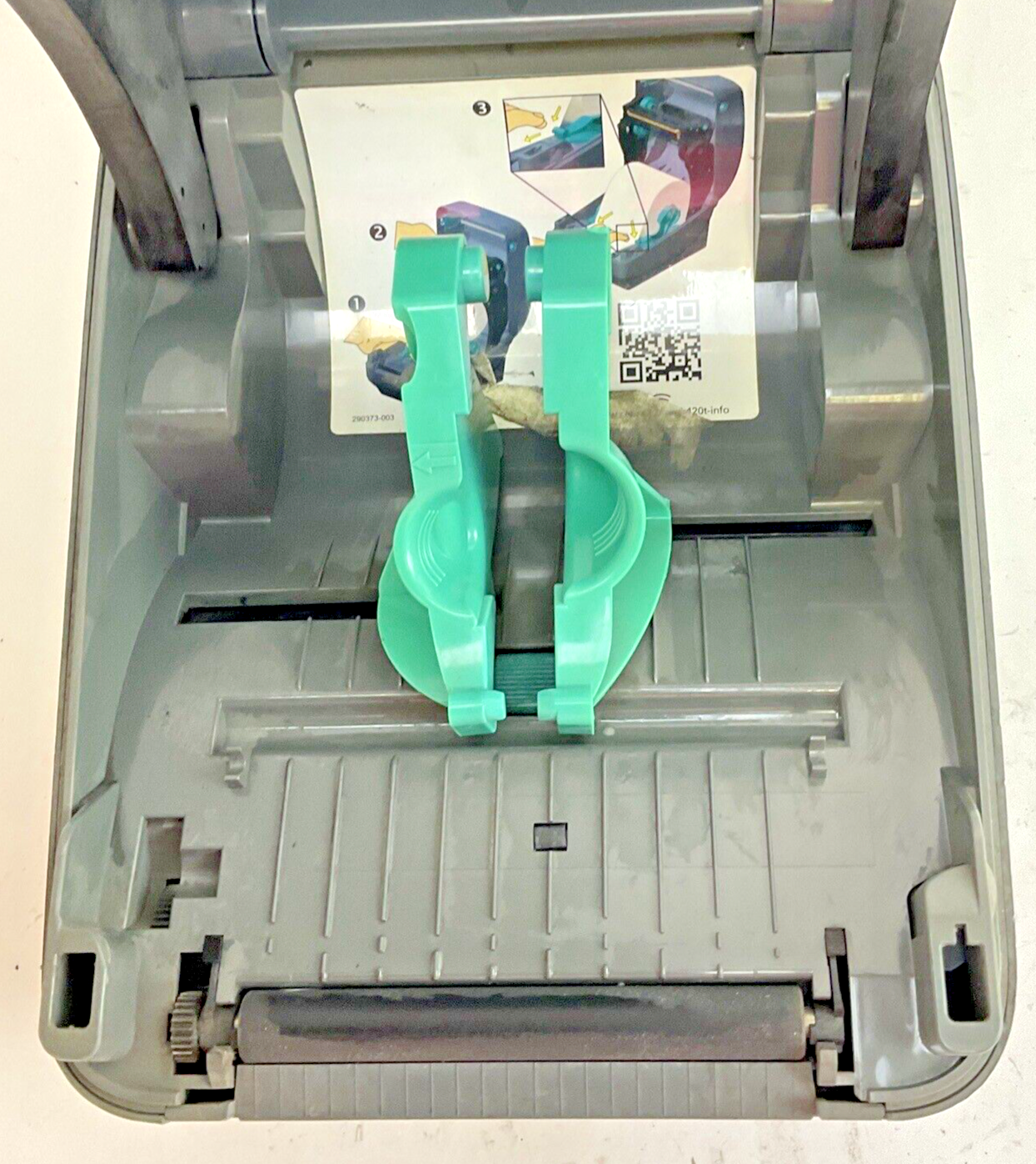 ZEBRA GK420T THERMAL LABEL PRINTER 24VDC 2.5A *NO POWER CORD*