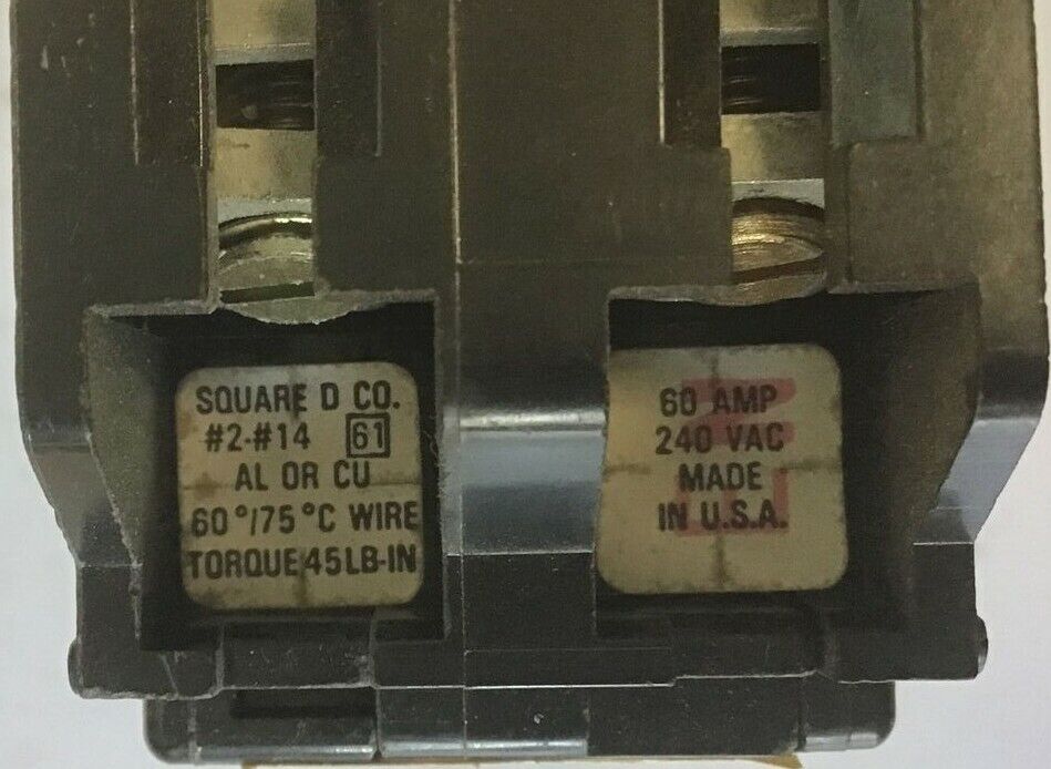 SQUARE D QO-60-SL PLUG IN SUB-FEED 240VAC 60AMP