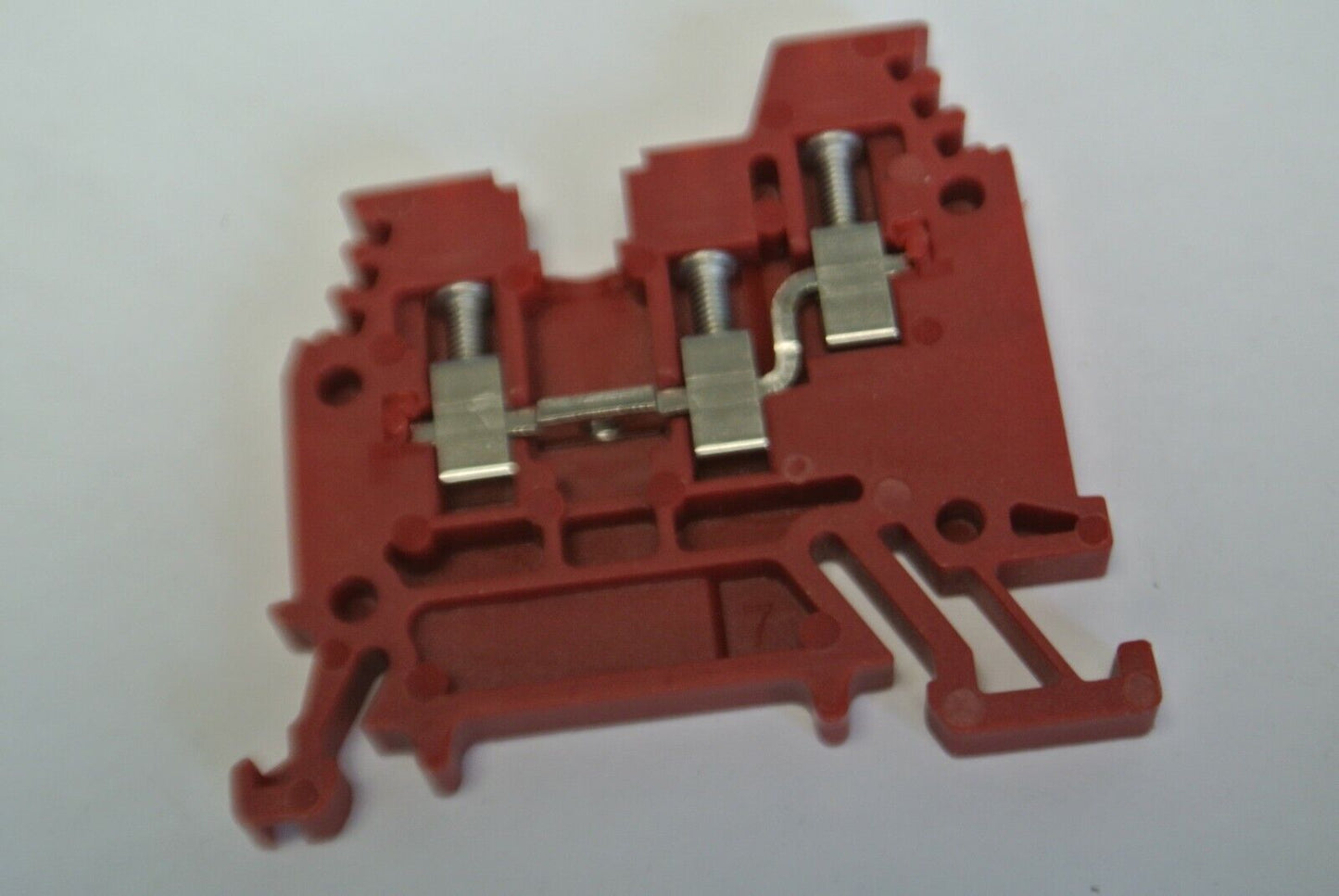 LOT of 8 / ALLEN-BRADLEY 1492-W3TW-RE TERMINAL BLOCKS / RED / NEW SURPLUS