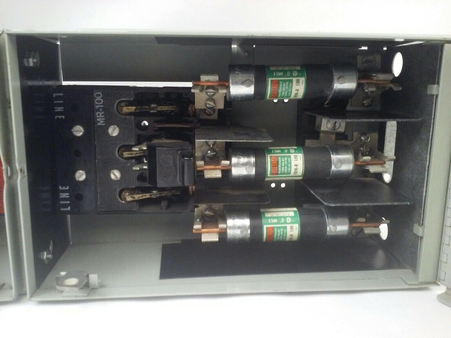 GE TYPE QMR QMR322L & QMR323R TWIN FUSIBLE INTERRUPTER SWITCH 60/100A W/HARDWARE