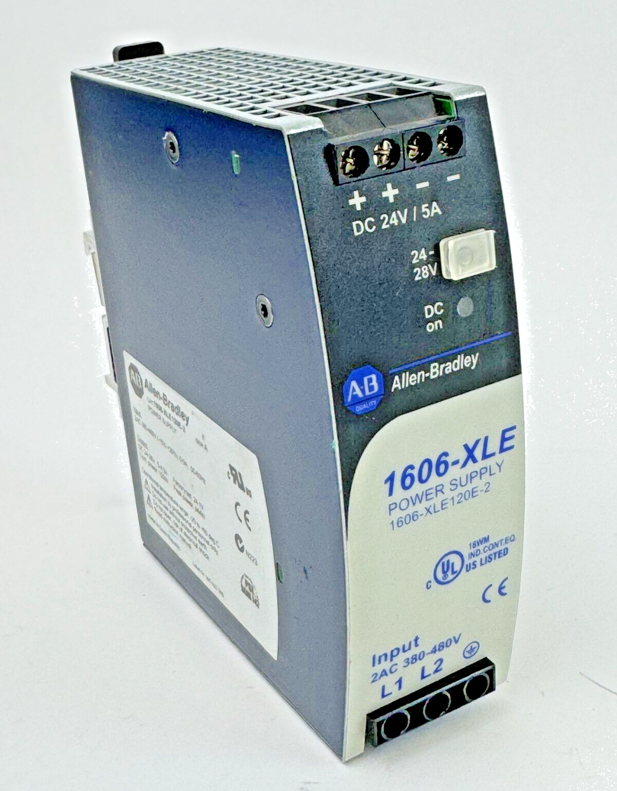 ALLEN-BRADLEY - 1606-XLE120E-2 SER. A - POWER SUPPLY -120 W, 24 VDC, 5A, 3 PHASE