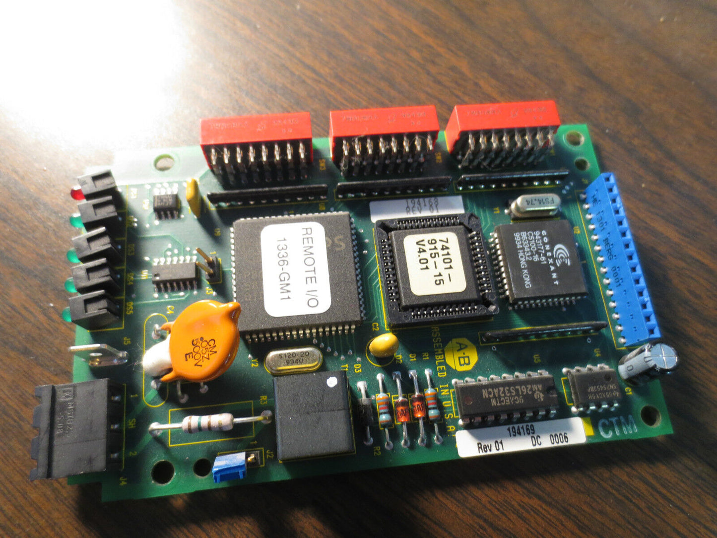 ALLEN-BRADLEY 194169 Rev. 01 CONTROL CIRCUIT BOARD - AB194169