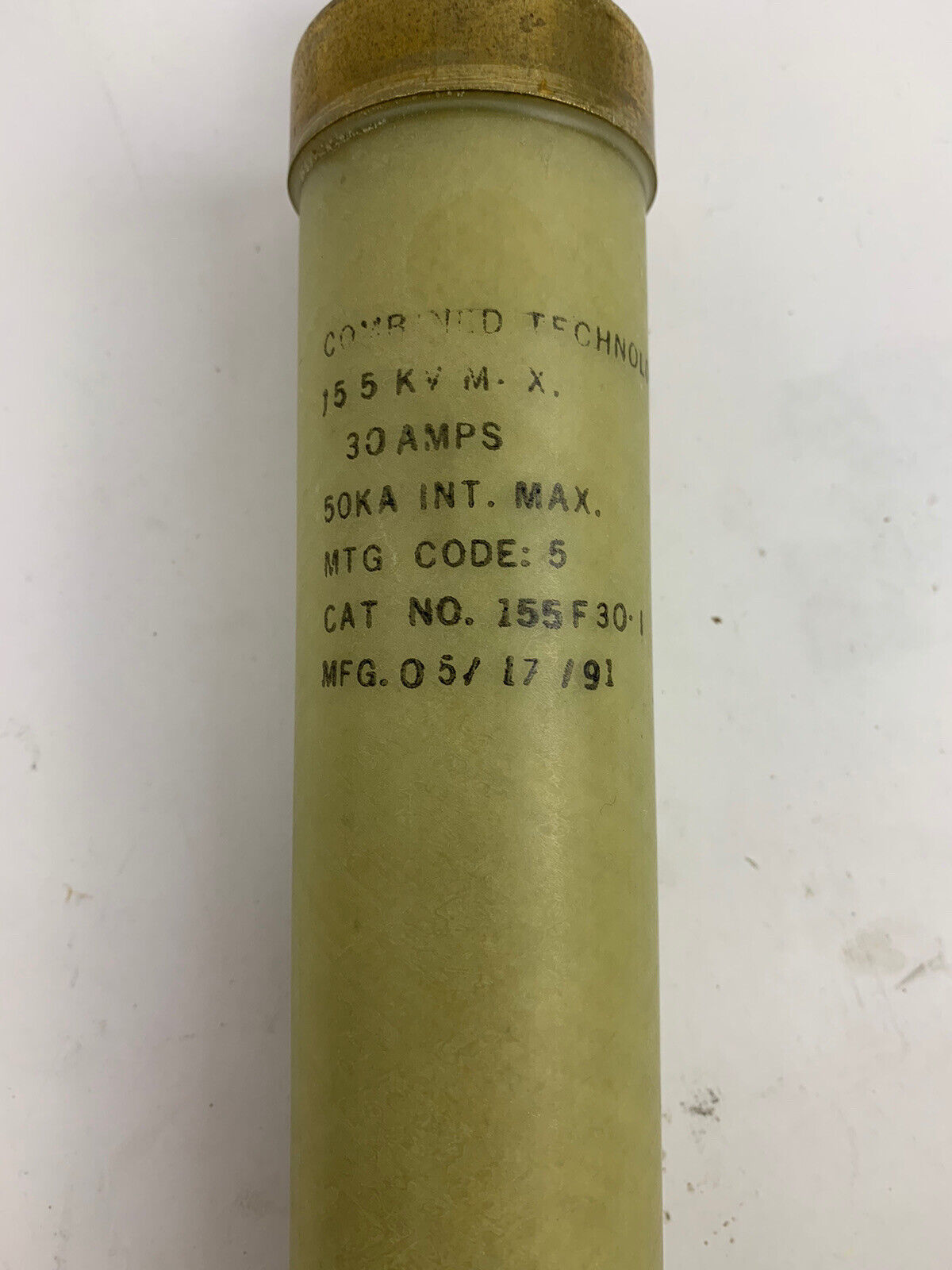 Combined Technologies 155F30-I 30A 15.5kV X-Limiter Fuse
