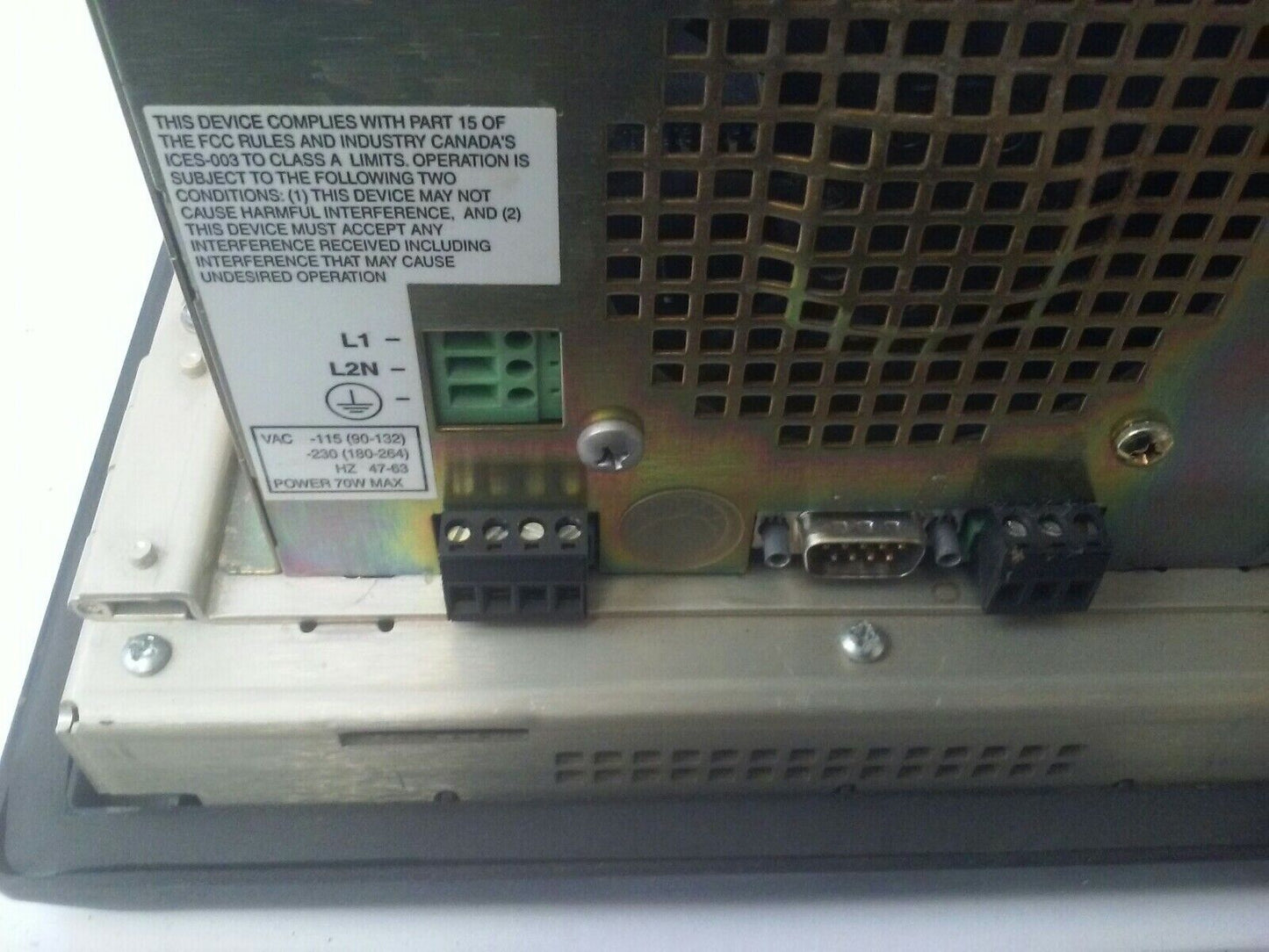 ALLEN BRADLEY 2711E-T10C6 SER. D REV. A PANELVIEW 1000E TERMINAL FRN 5.14