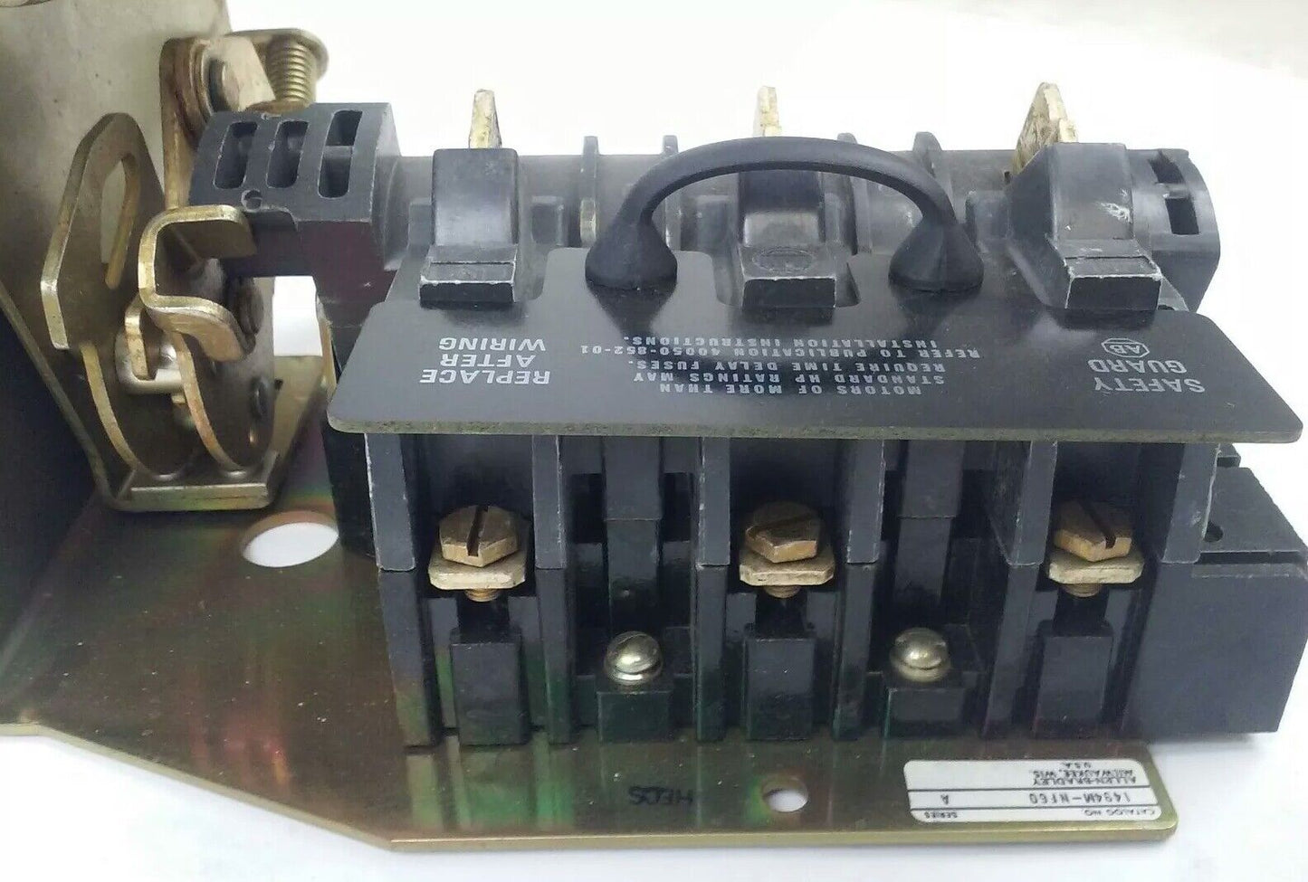 ALLEN BRADLEY 1494M-NF60 SER. A, FUSIBLE DISCONNECT SWITCH, 3P, 60A, 600V-250DC