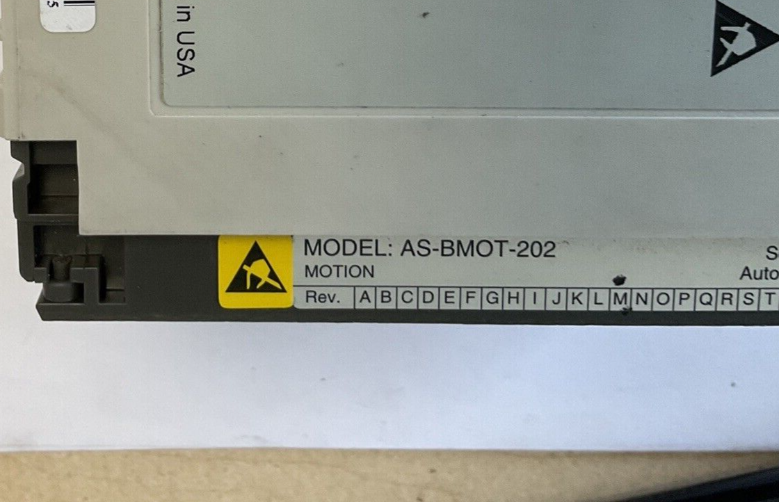 SCHNEIDER AUTOMATION AS-BMOT-202 MOTION MOD ENCDR/RSLVR REV.M