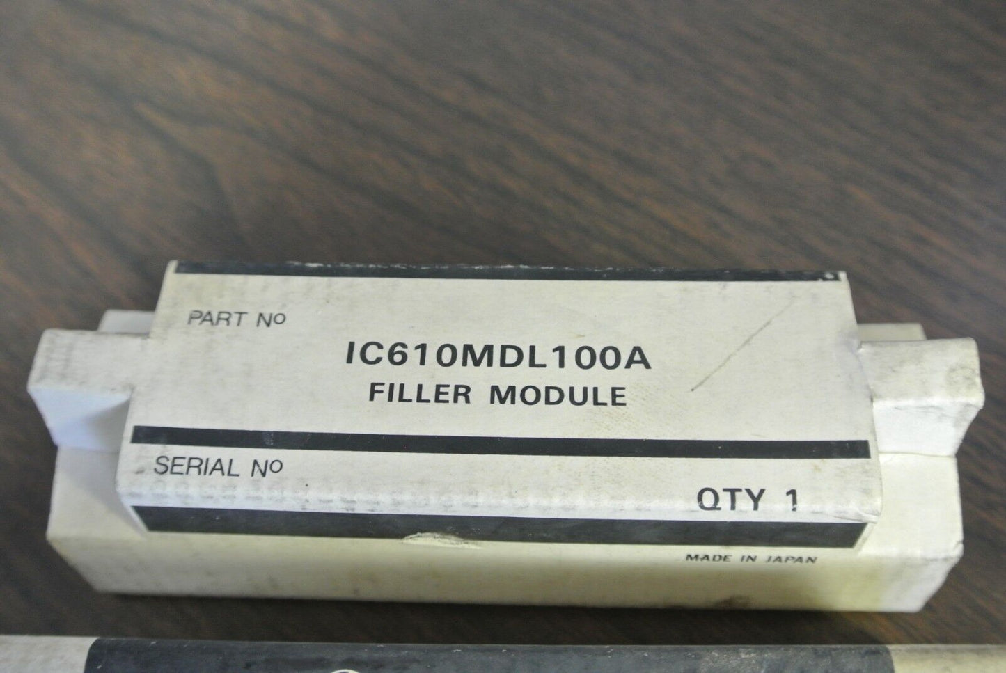 GENERAL ELECTRIC IC610MDL100A FILLER MODULE for PROGRAMMABLE CONTROLLER LOT of 2