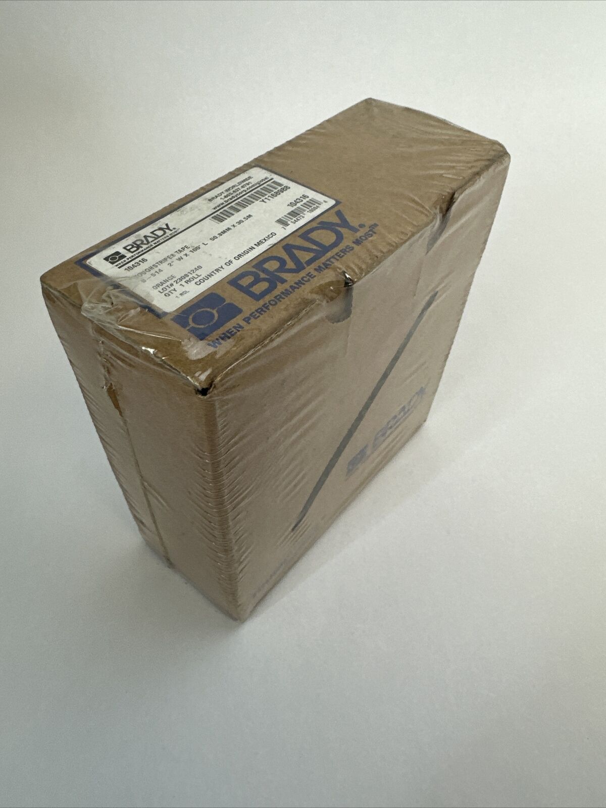 BRADY B-514 2" X 100' 50.8MM X 30.5M ORANGE TOUGH STRIPE TAPE