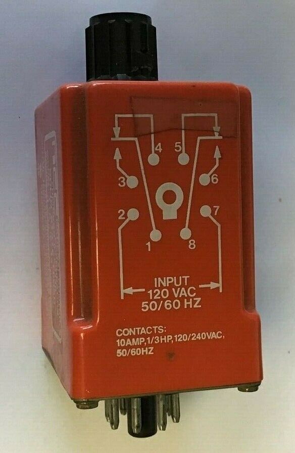 NATIONAL CONTROLS T1K-10-461 SOLID STATE TIMER .1-10SEC. 120VAC 50/60HZ