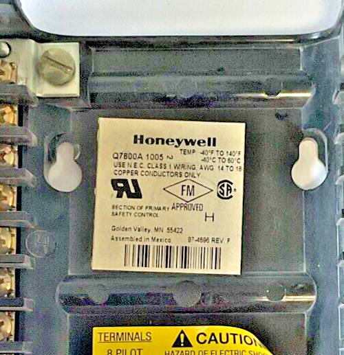 HONEYWELL Q7800AUNIVERSAL SUBBASE 1005 REV.F