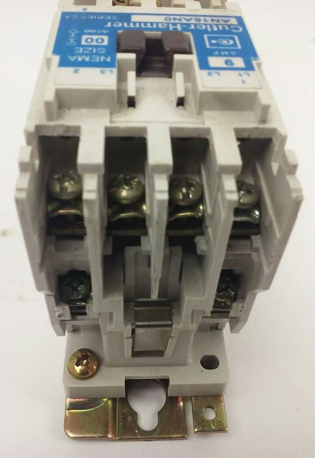 CUTLER HAMMER AN16AN0, STARTER, SIZE 00, 9A, 600V, 3PH, 2H.P., W/ C306DN3, NEW