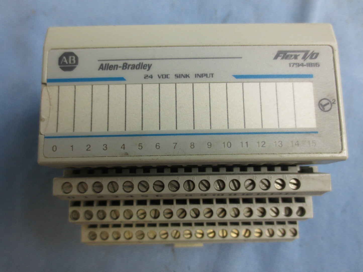 ALLEN-BRADLEY 1794-TB3/A FLEXBUS TERMINAL BLOCK & 1794-IB16/A I/O INPUT MODULE