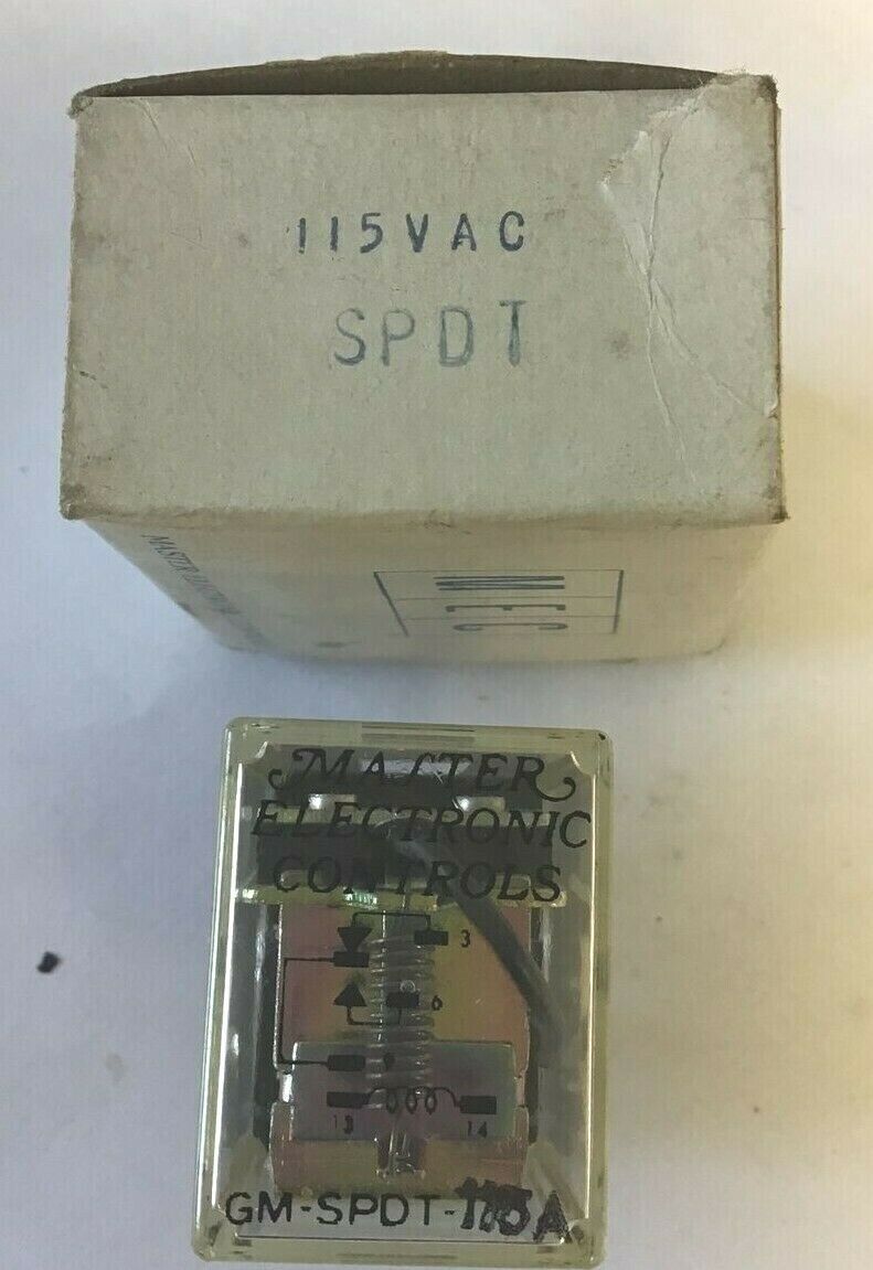 MASTER ELECTRONIC CONTROLS GM-SPDT-115A RELAY***LOTOF5***