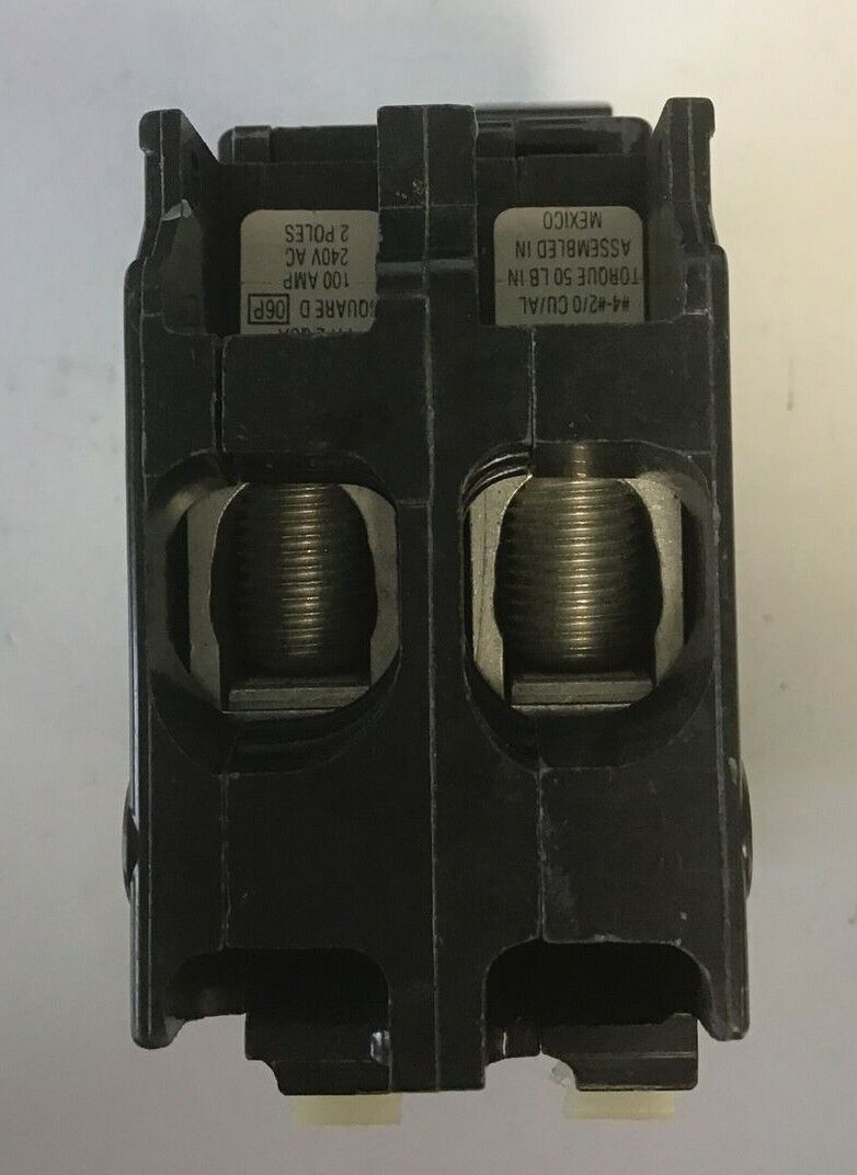 SQUARE D QO2000 CIRCUIT BREAKER 100AMP 240VAC 2POLE