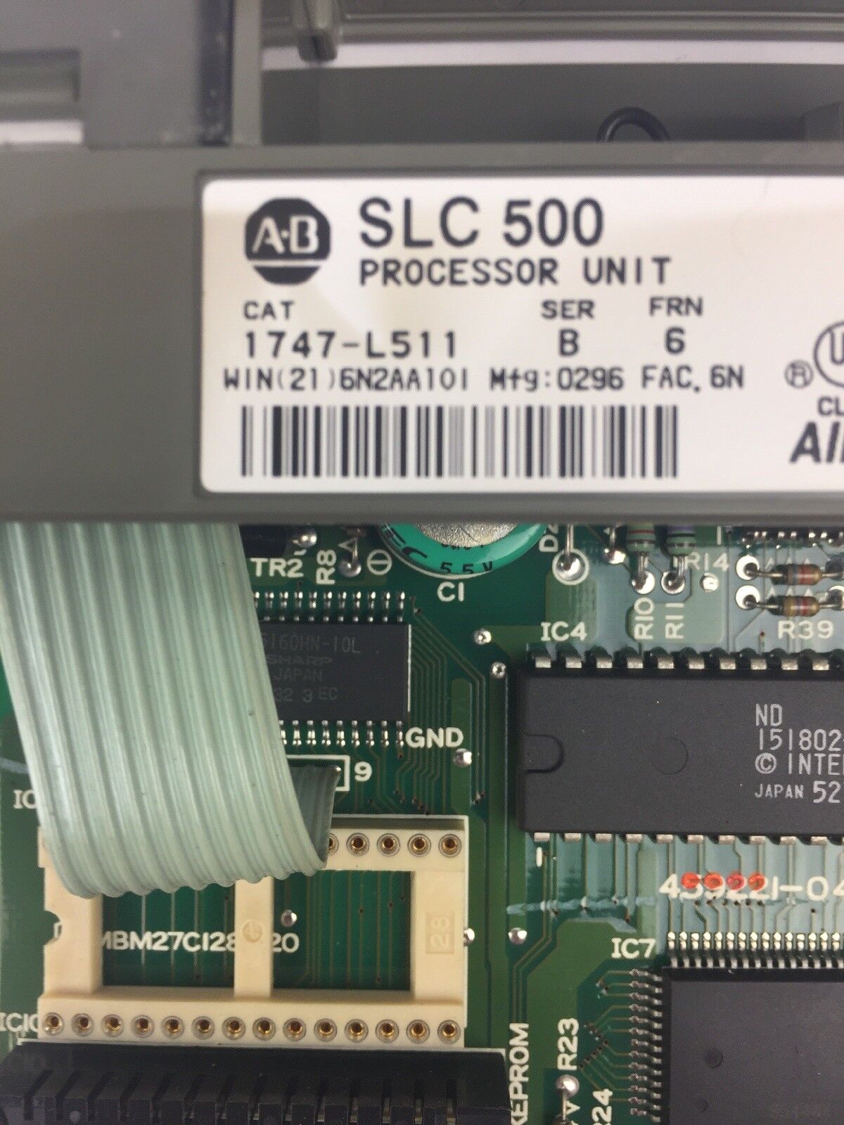 ALLEN BRADLEY 1747-L511 PROCESSOR UNIT SER B