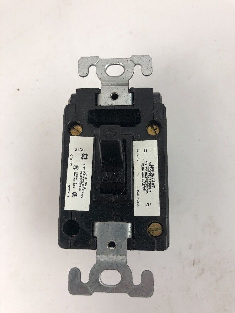 GE CR101Y MAN MOTOR STARTER SINGLE SPEED 1HP MAX 115/230V 25-60HZ W/O ENCLOSURE