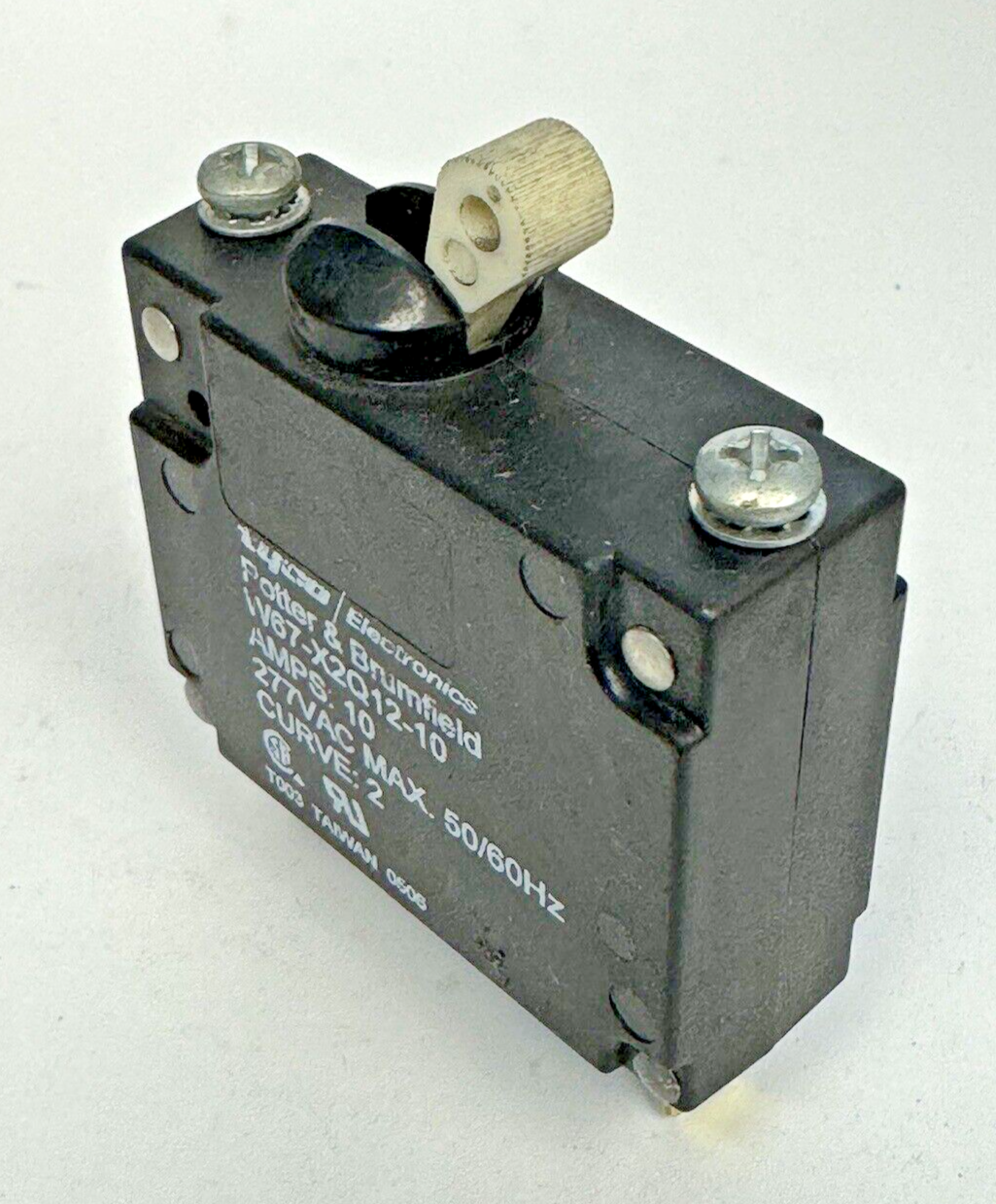 TYCO - W67-X2Q12-10 - ELECTROMAGNETIC CIRCUIT BREAKER - 1 POLE/ 10 A/ 277 VAC