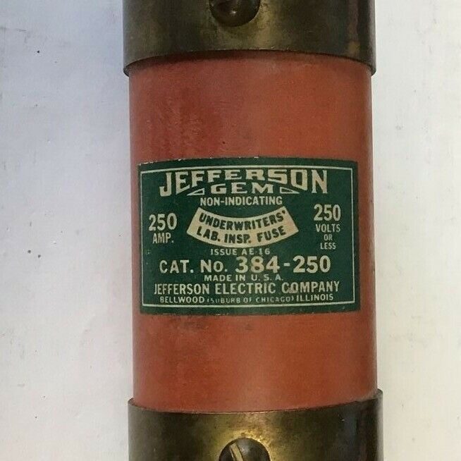 JEFFERSON GEM 384-250 FUSE 250A NON-INDICATIONG ISSUE AE-16