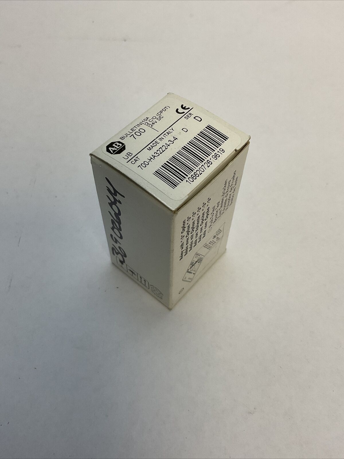 ALLEN BRADLEY 700-HA32Z24-3-4 SER D RELAY 10A 2 C/O (DPDT) 24VDC