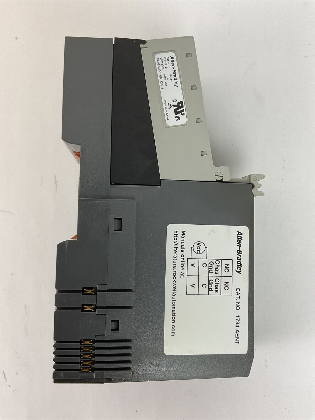 ALLEN BRADLEY 1734-AENT SER A REV01 F/W 2.003 ETHERNET/IP I/O ADAPTER