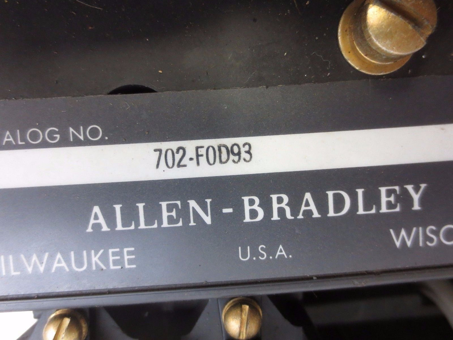 ALLEN-BRADLEY 702-FOD93 Ser. K - SIZE 5 STARTER