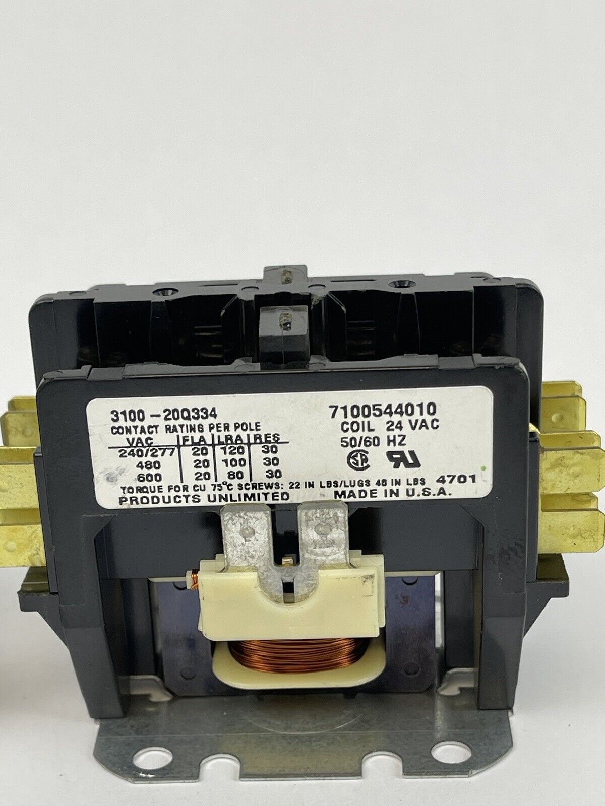 PACKARD *LOT OF 2* - C230A - DEFINITE PURPOSE CONTACTOR - 2 POLE, 30A, 24V 50/60
