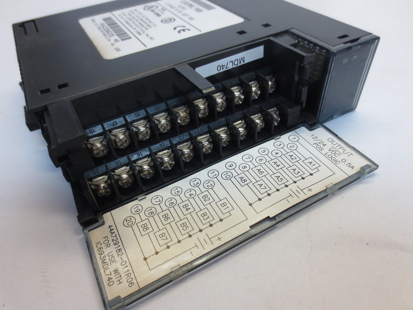 GE FANUC IC693MDL740G OUTPUT MODULE, 12/24VDC 0.5A 16PT POS