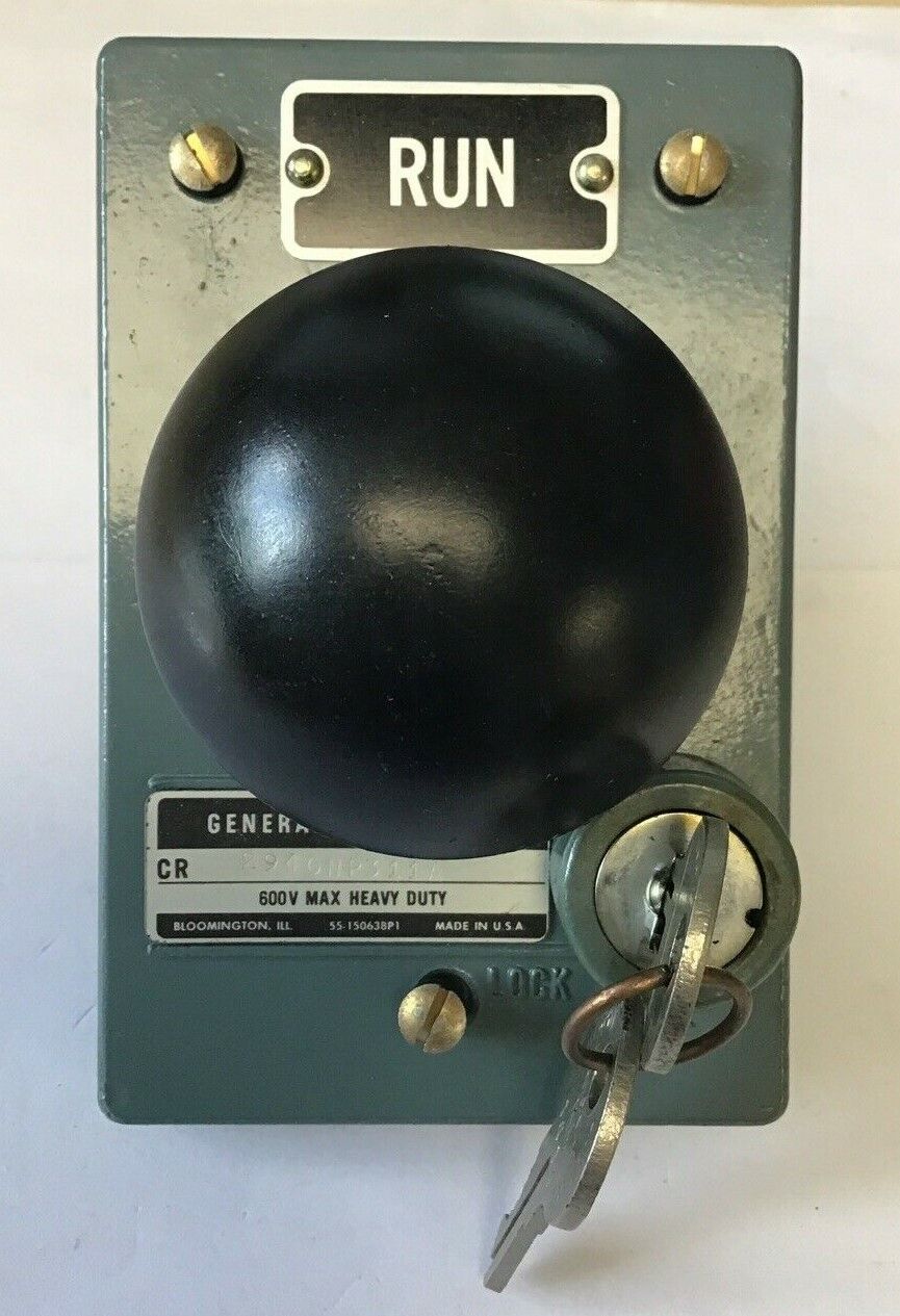 GENERAL ELECTRIC BLACK MUSHROOM PUSH BUTTON CR2940NP311A