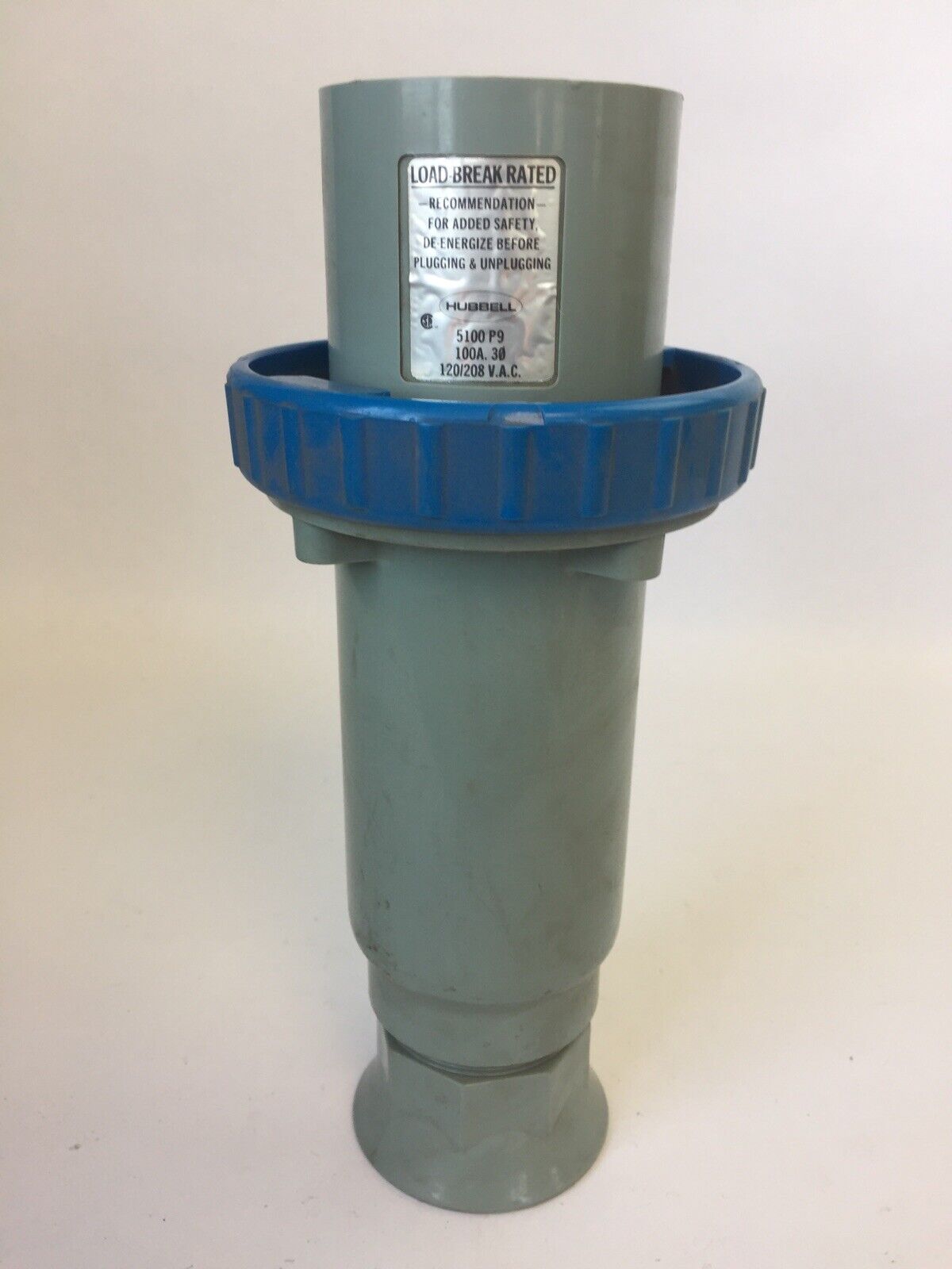 HUBBELL 5100P9 PIN & SLEEVE WATERTIGHT PLUG 100A 120/208VAC