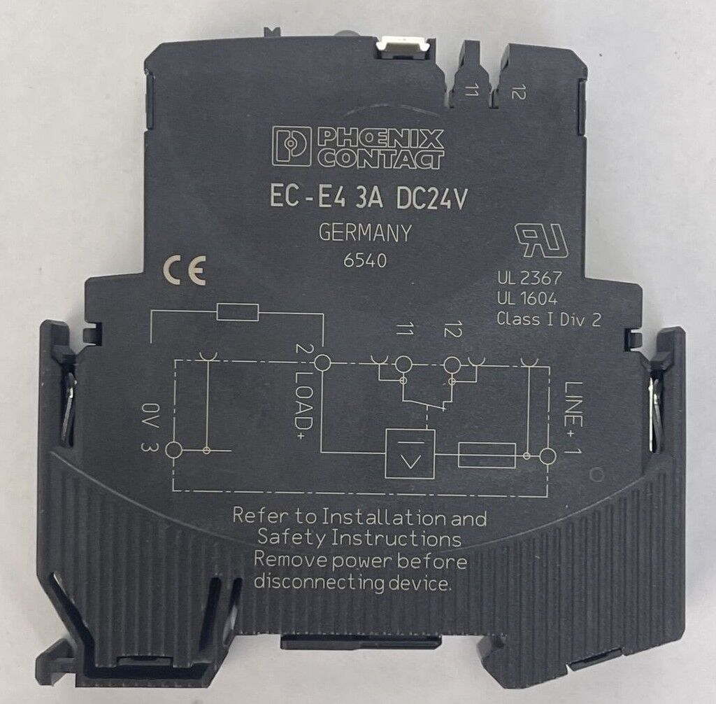 PHOENIX CONTACT EC-E4 3A DC24V ELECTRONIC CIRCUIT BREAKER