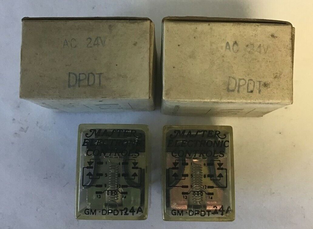 MASTER ELECTRONICS GM-DPDT-24A RELAY 24VAC***LOTOF2***