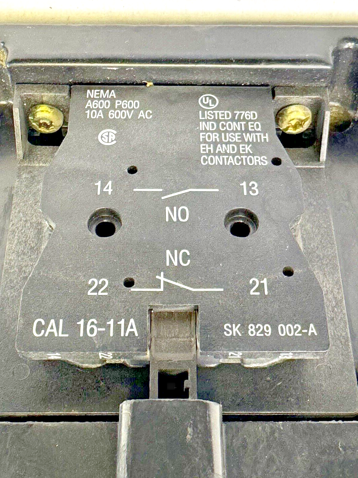 ABB - EHW 250 - WELDING ISOLATOR CONTACTOR - SIZE W5, 120V COIL SK 826 100-BG
