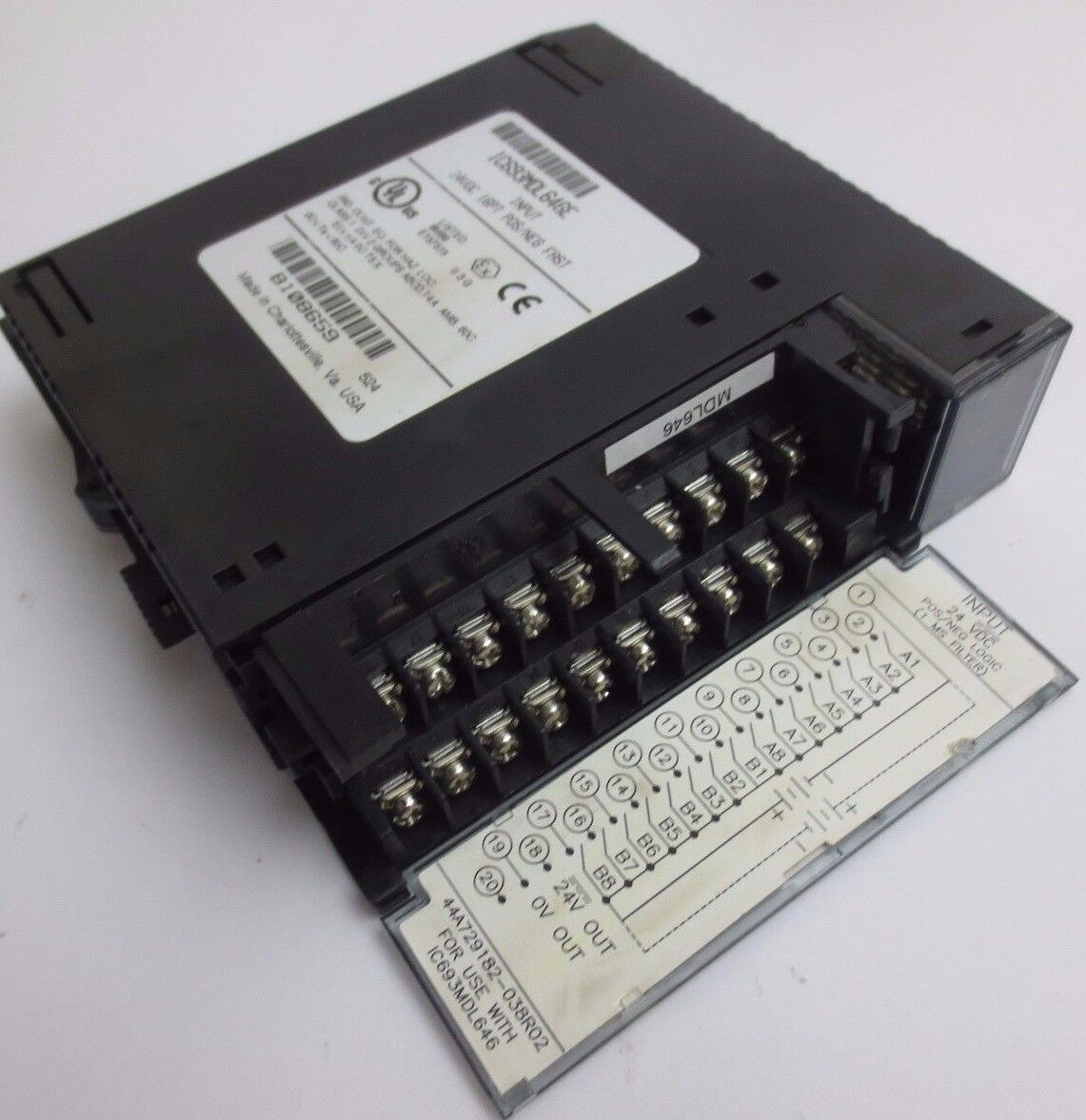 GE FANUC IC693MDL646E INPUT MODULE 24VDC 16PT POS/NEG LOGIC