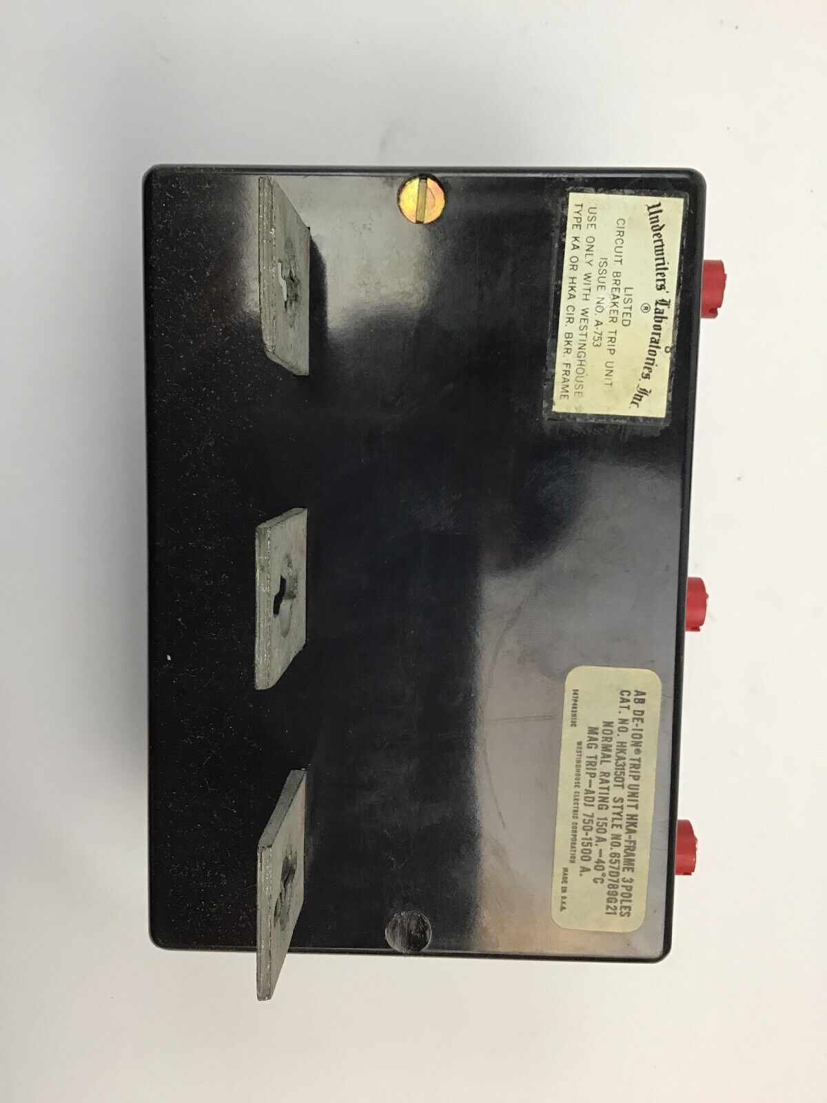WESTINGHOUSE HKA3150T BREAKER TRIP UNIT 150A AMP 3P POLE FOR HKA FRAME
